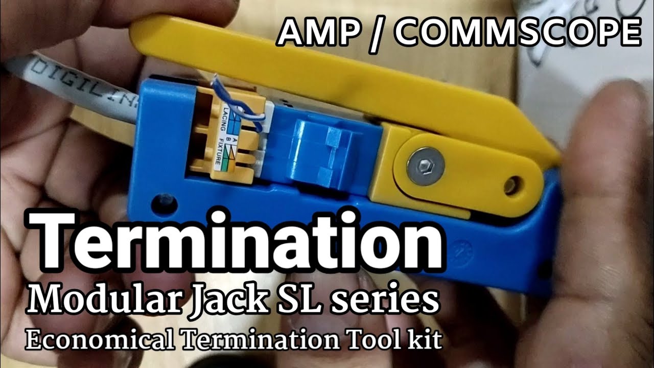 GUIDE SL JACK TERMINATION | CARA TERMINASI MODULAR JACK COMMSCOPE | ECONOMICAL TOOL KIT
