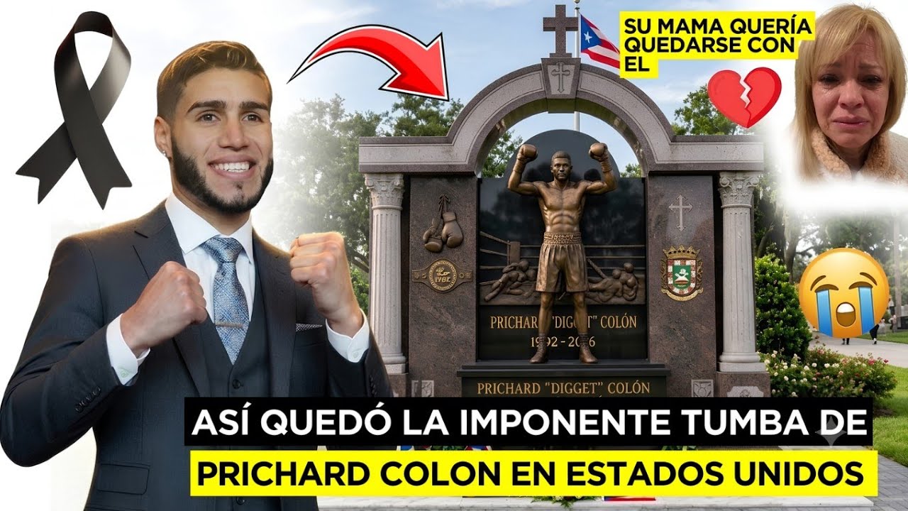 AS&Iacute; QUED&Oacute; LA IMPONENTE TUMBA DE PRICHARD COL&Oacute;N EN ESTADOS UNIDOS, SU MAM&Aacute; QUER&Iacute;A QUEDARSE CON EL 