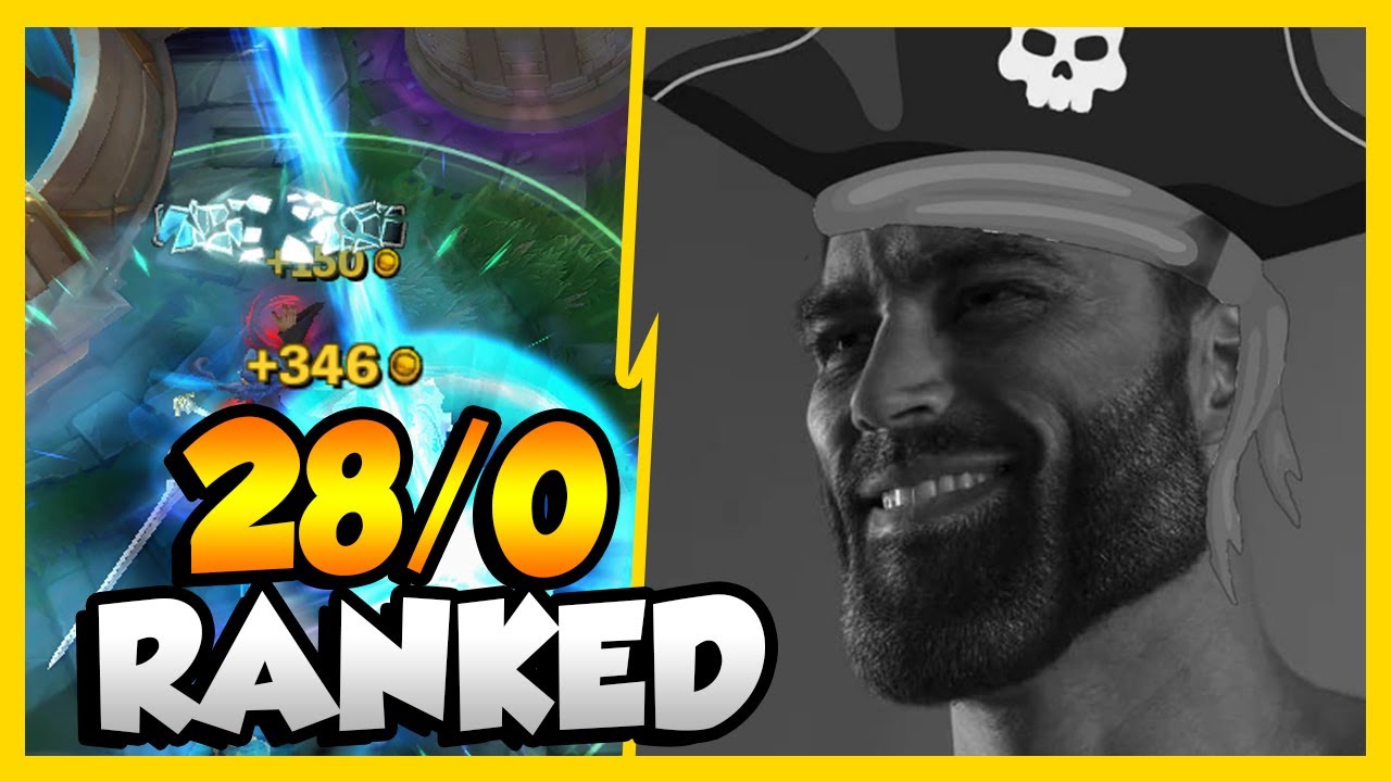 RANKED PLATINO 28 - 0 PARTIDA PERFECTA CON GANGPLANK | LEAGUE OF LEGENDS.