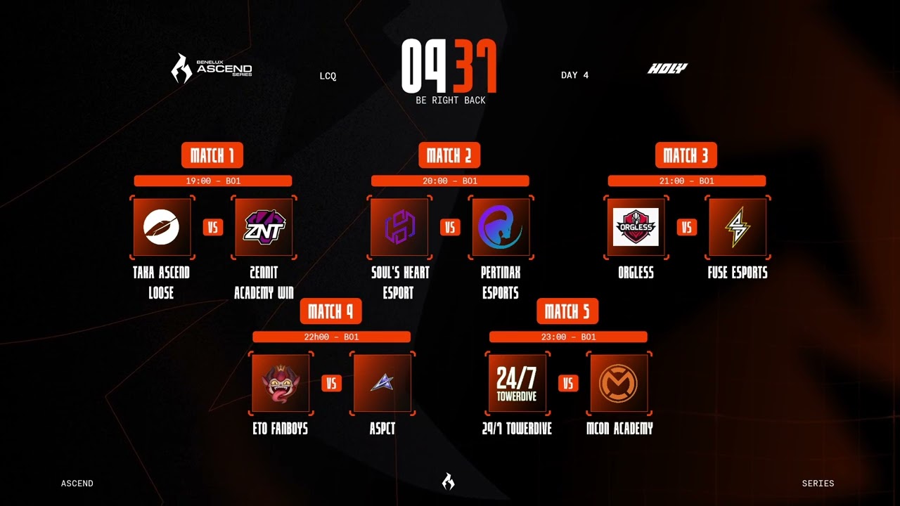 BAS : LCQ - TAKA vs ZNTA | SHE vs PTX |ORG vs FUSE | EFB vs AS | TD vs MCNA partie 2/2