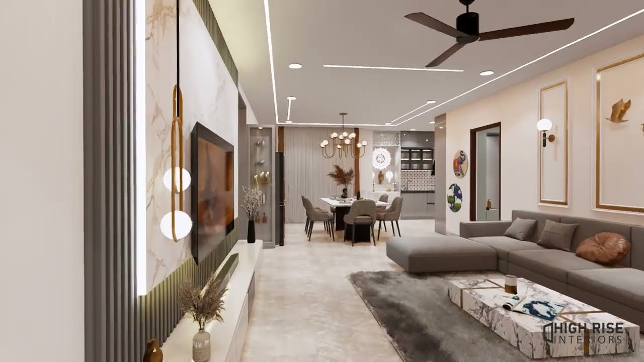 EIPL CORNERSTONE | Ultra Luxury 3 BHK Flat at Manikonda Hyderabad | Walkthrough | HighRise interiors