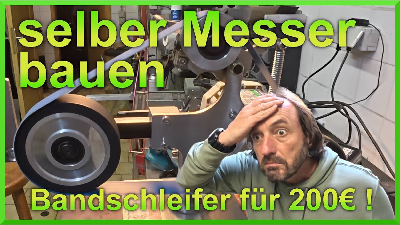 Selber Messer bauen I 200€ Bandschleifer für Messermacher I EDC  Pocket Check #untermesserung