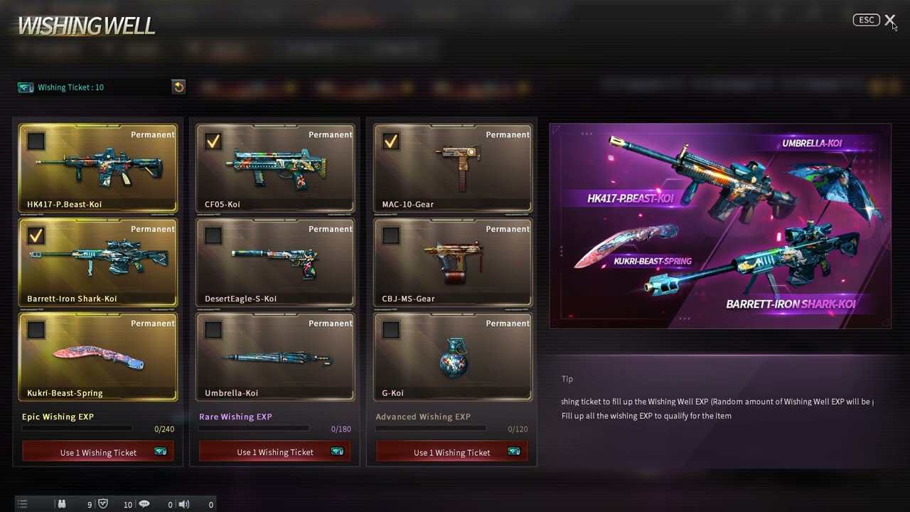 Koi Weapons / Topaz Lotto |CrossFire Philippines| Monarch Zombie CF