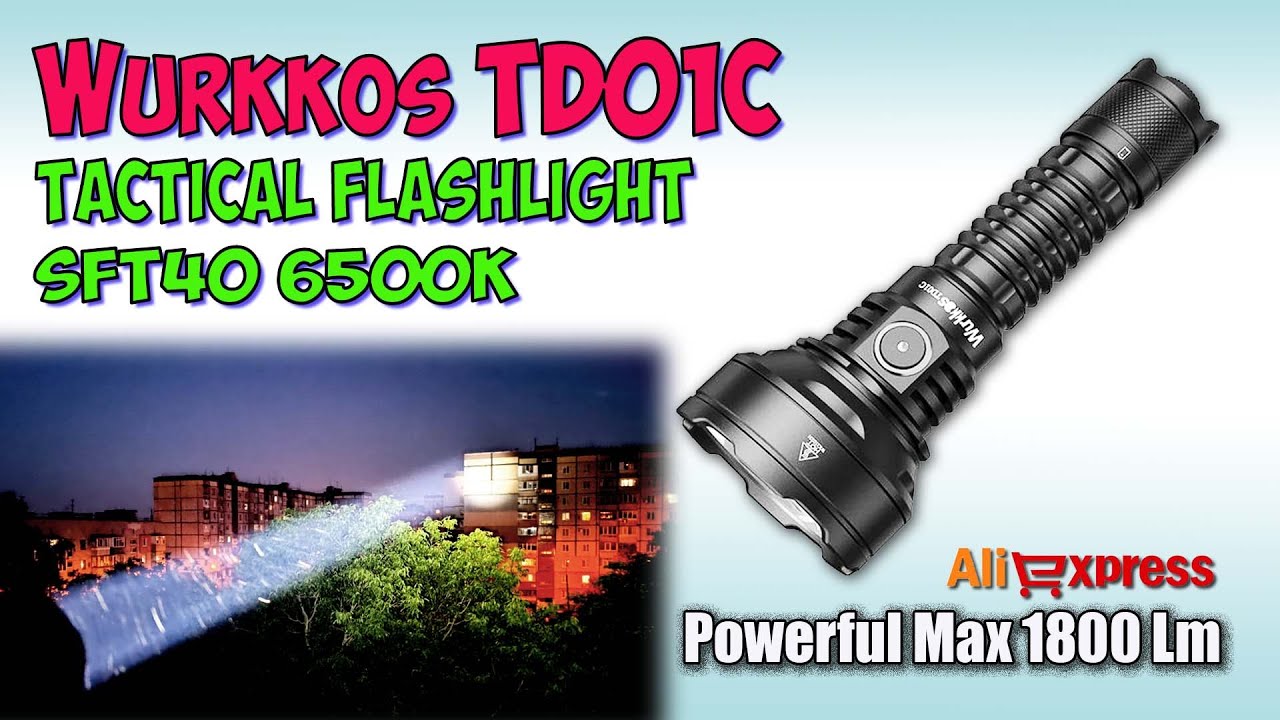 Wurkkos TD01C SFT40 6500K ♦ Обзор, замеры, ночные тесты. Full  review.