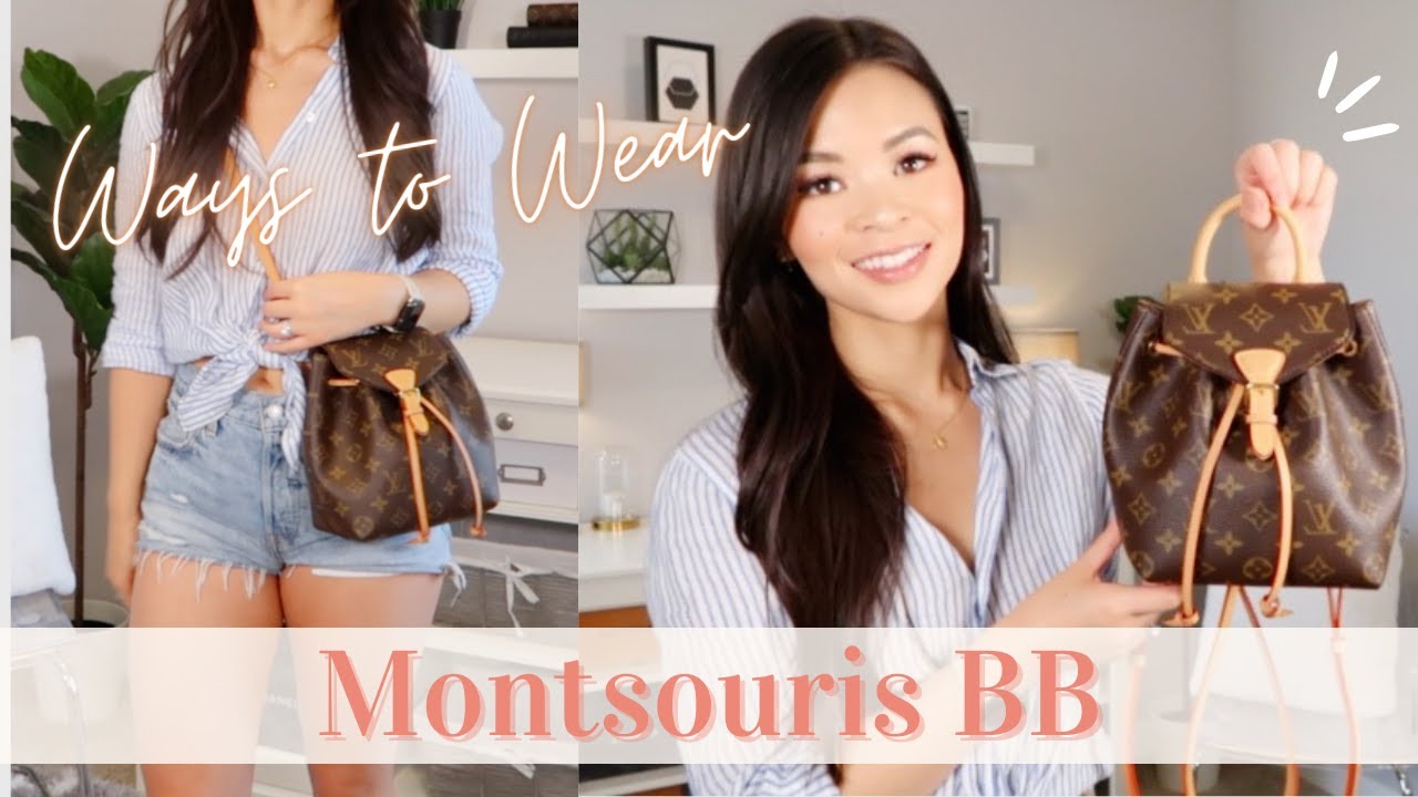 5 способов носить LV MONTSOURIS BB с модными снимками | Irene Simply