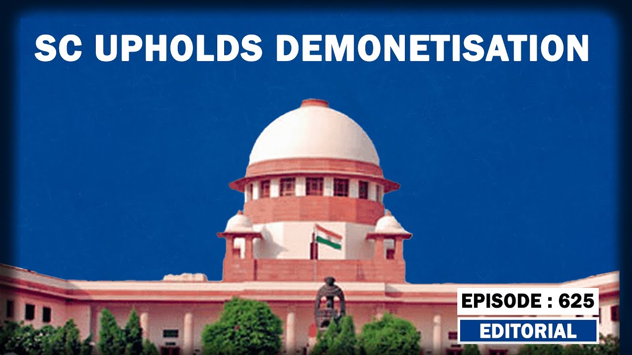 Editorial with Sujit Nair: Supreme Court Upholds Demonetisation | BV Nagarathna | PM Modi