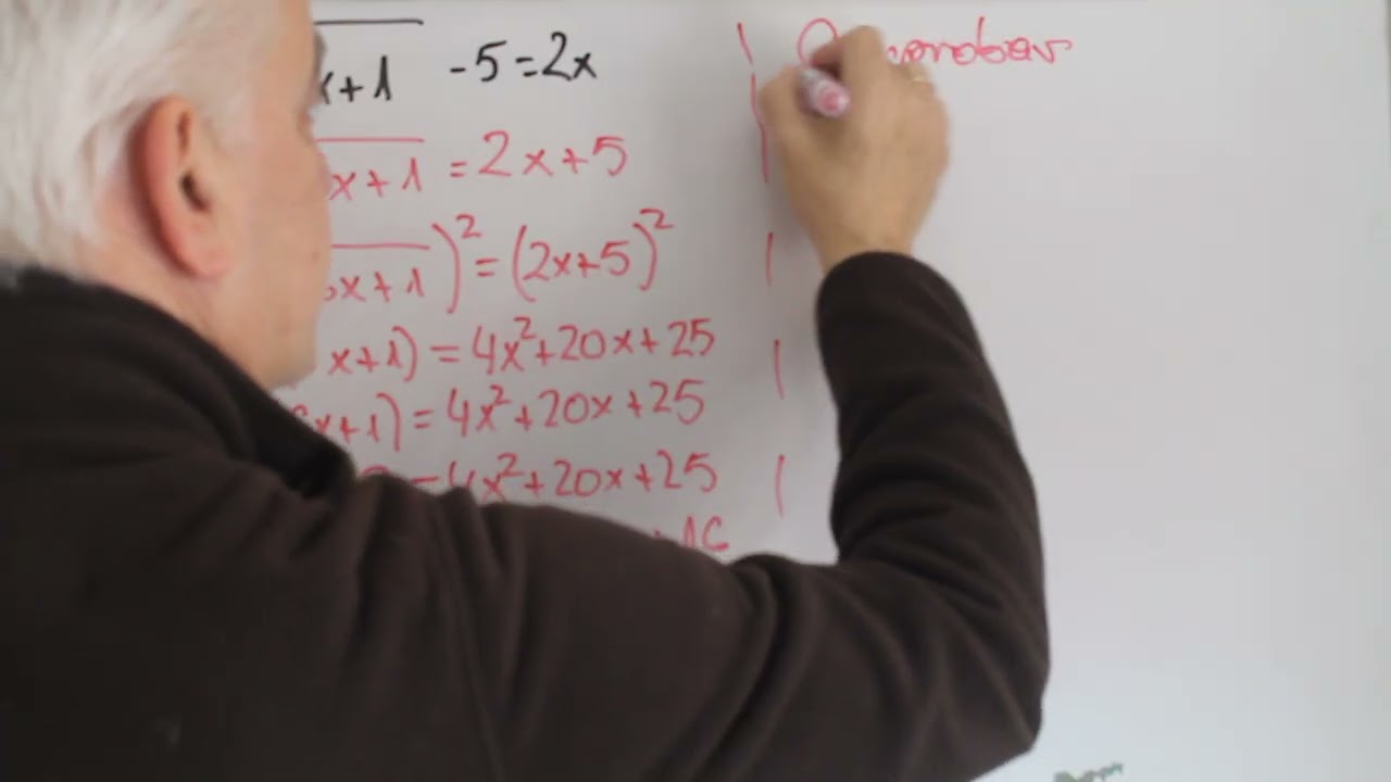 Ecuación irracional 6