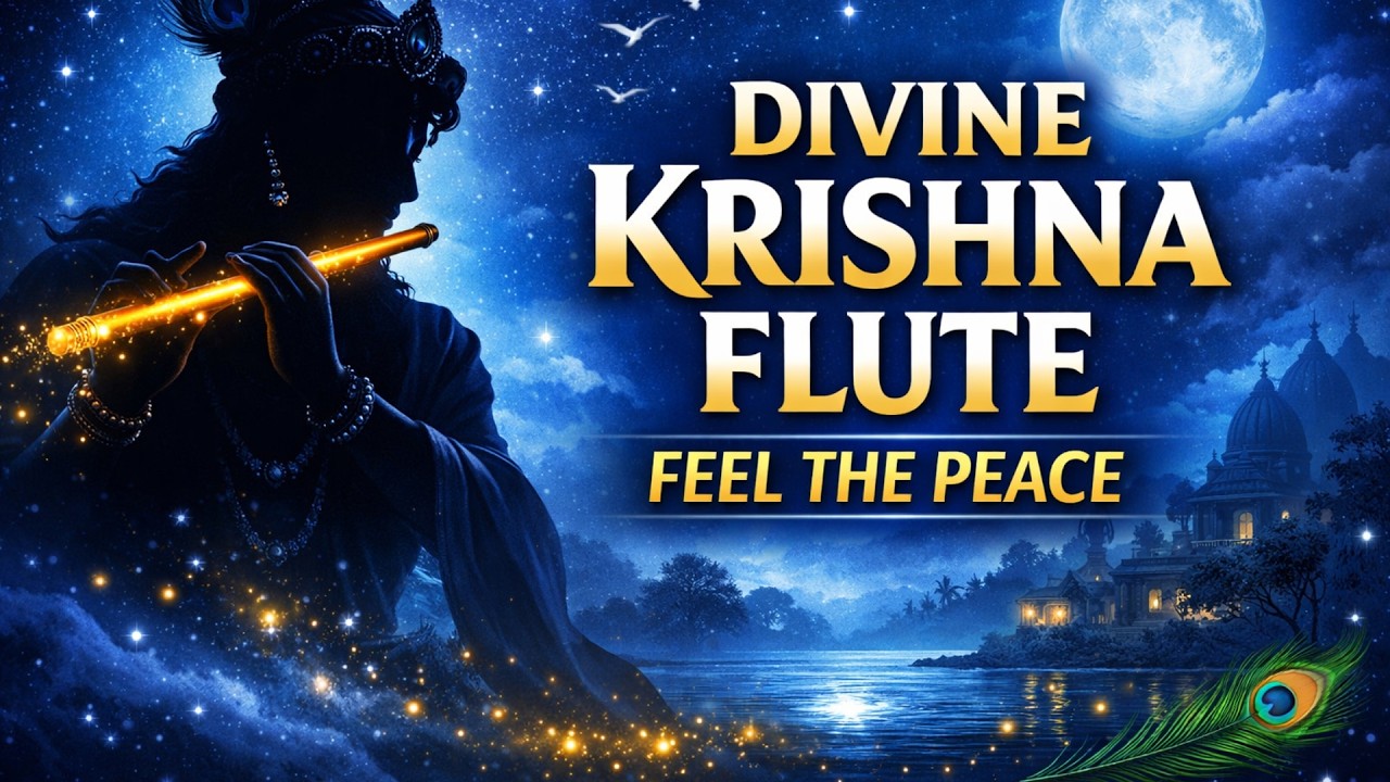 Krishna Flute Music for Deep Sleep  Soft Soulful Bansuri for Stress Relief, Meditation & Inner Peace