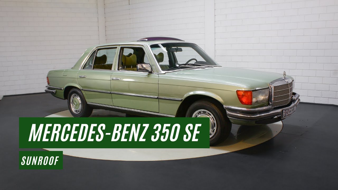 Mercedes-Benz 350 SE | 3.5L V8 | Sunroof | Good condition | 1976 -VIDEO- www.ERclassics.com