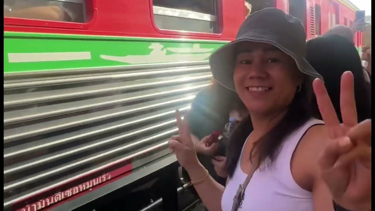 Railroad Train market  experience in thailand  @Mhelz Storiary