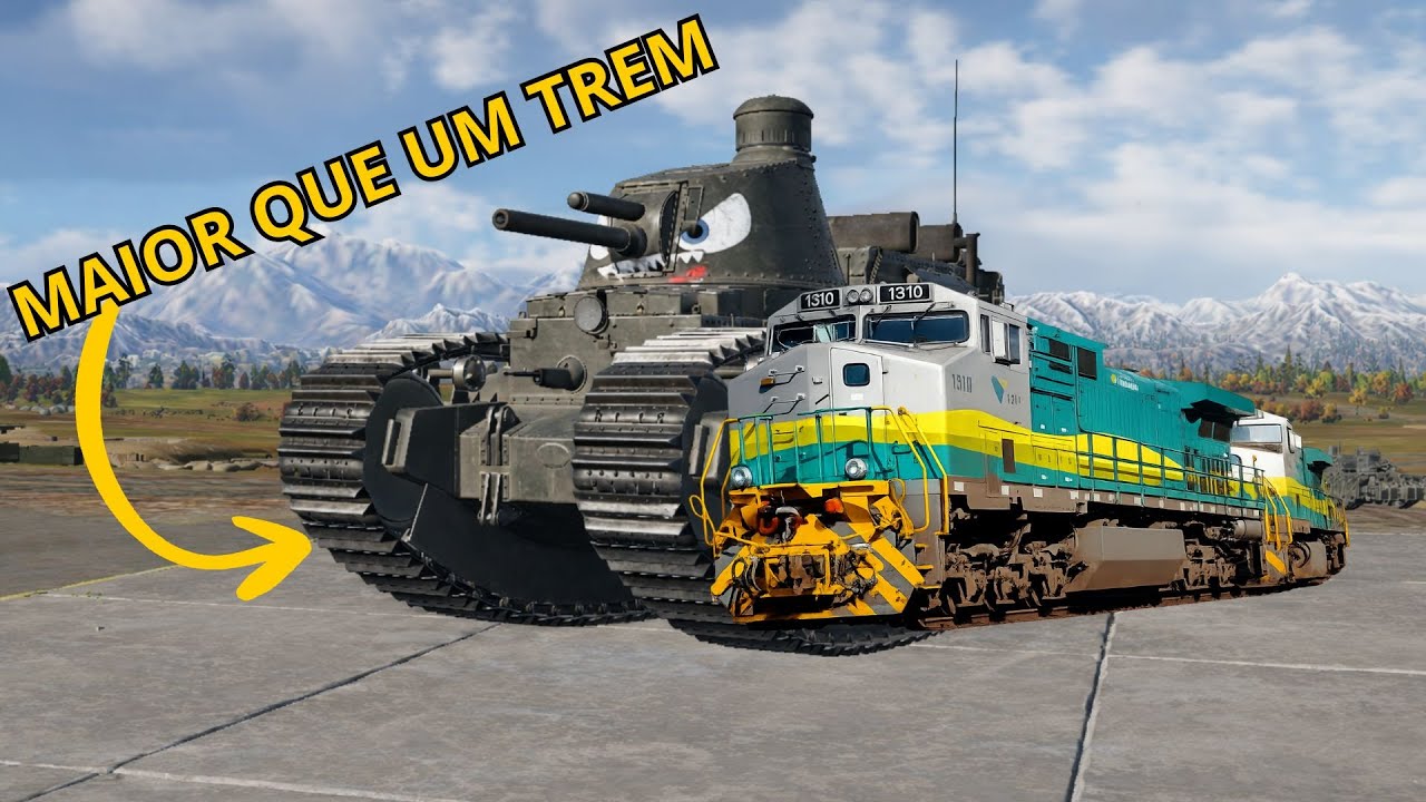 ESSE TANK E DO TAMANHO DE UM TREM - Warthunder PT - BR #warthunder #gameplay