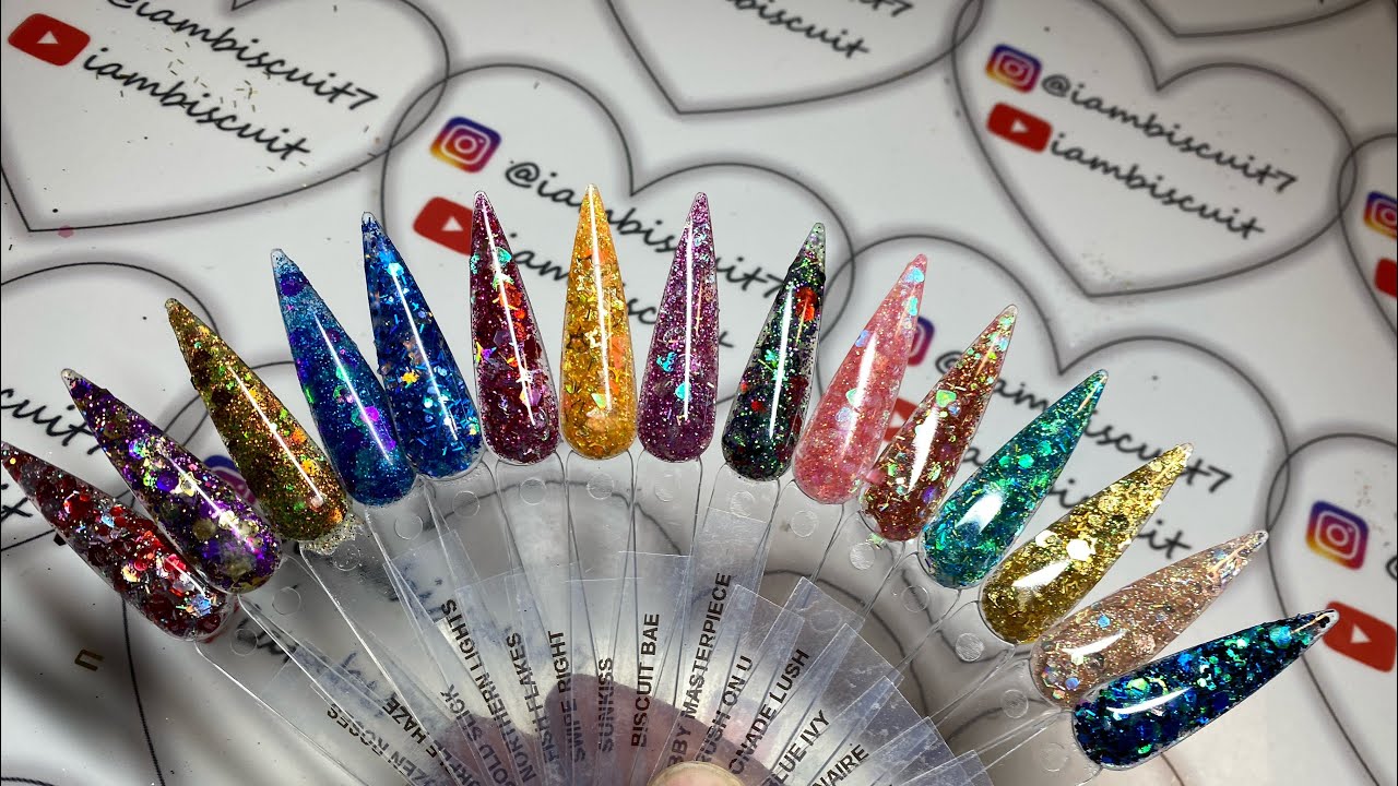 Glitter Acrylic Powder Mixes #2 | Purchase Link Below| Let’s Make Some More!