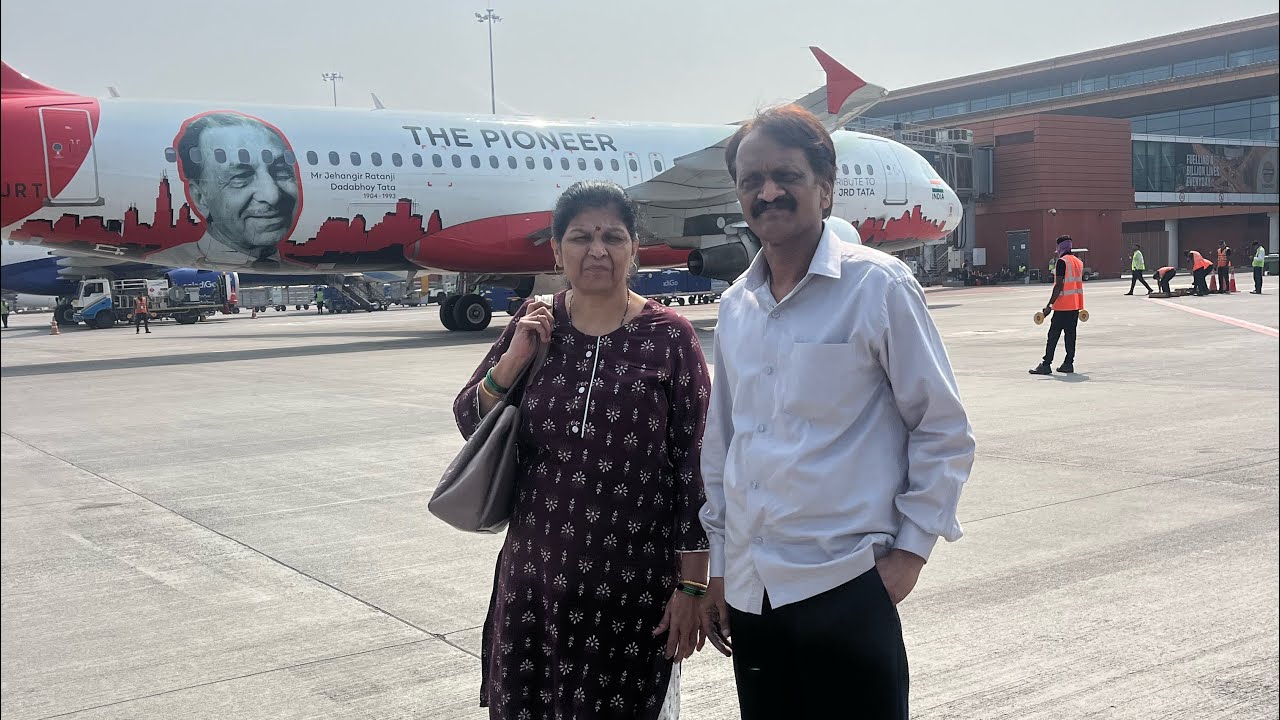 आई वडीलांसोबत केली पहिली विमान सफर ।Vlog No.1 ।Mumbai To Goa (Mopa) First Flight Journey✈️|