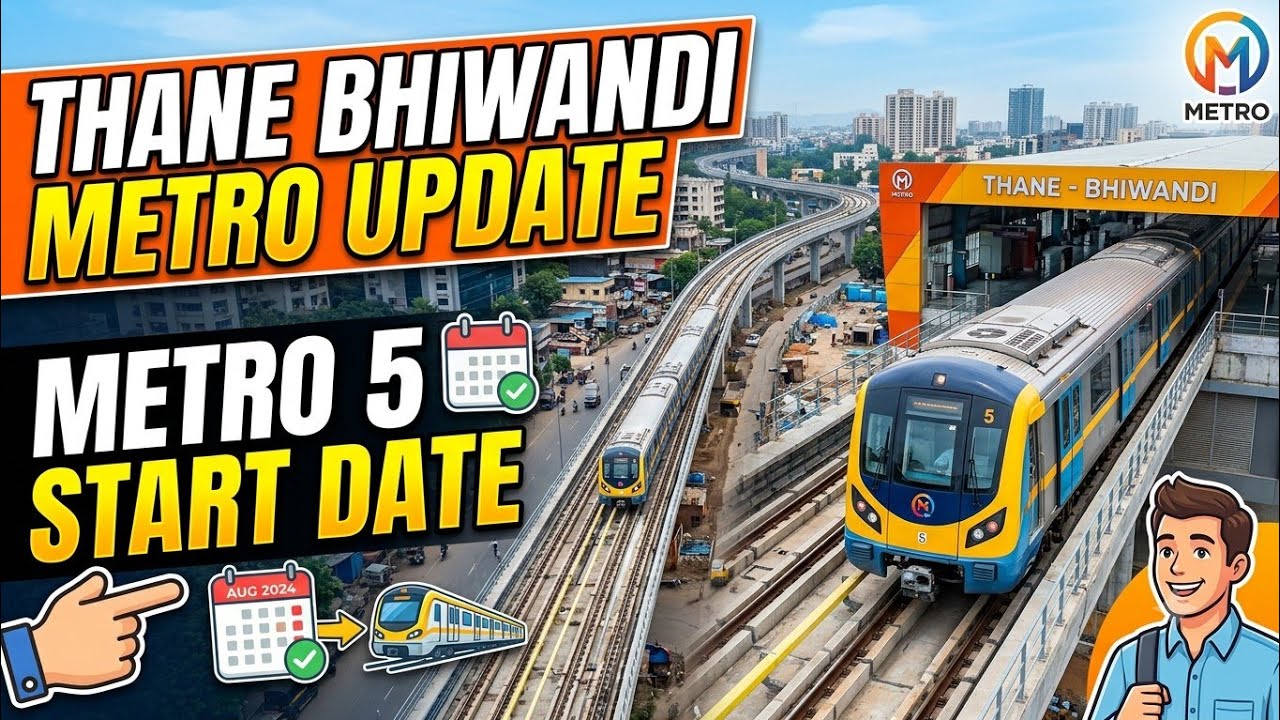 When will Thane Bhiwandi Metro Start| Mumbai Metro 5 orange line update.