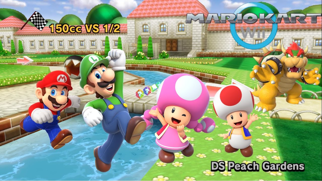 Mario Kart Wii - Team VS Races and Battles with Luigi and Toadette