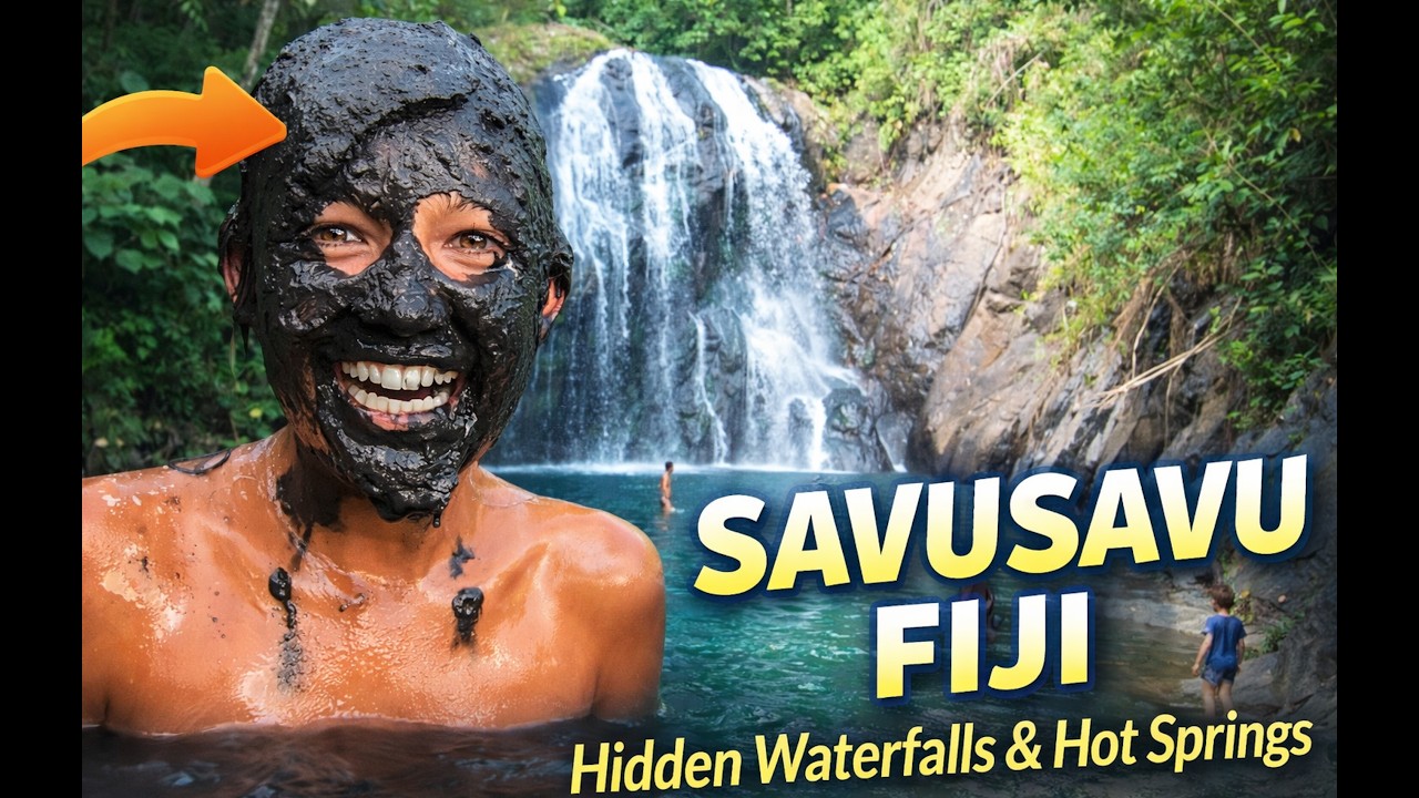 Waterfalls Secret Hot Springs & Light Tackle Fishing in SAVUSAVU Fiji - EP.39