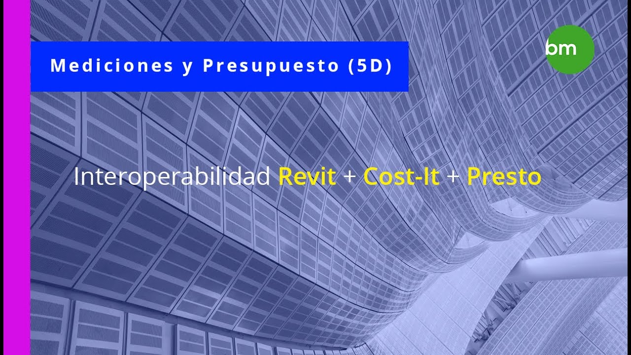 REVIT-COST-IT-PRESTO. Definición de parámetros de las partidas en Revit