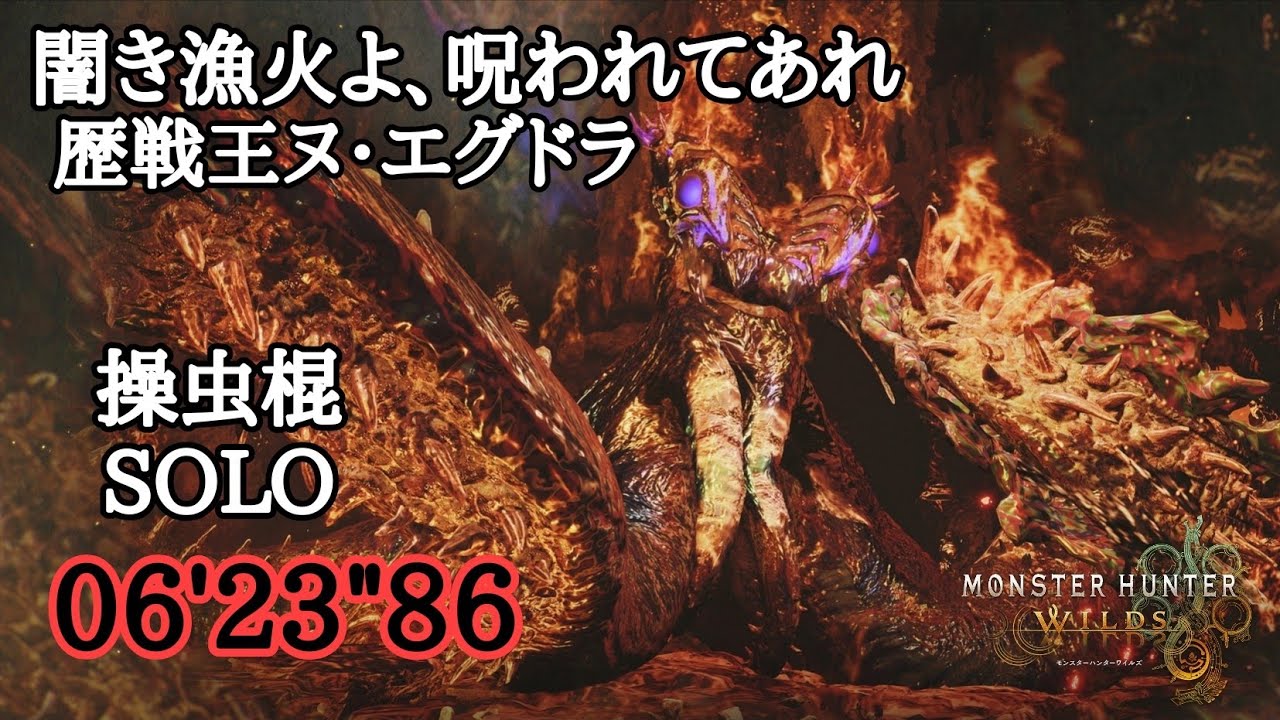 [MHWilds]PS5 暗き漁火よ、呪われてあれ 歴戦王ヌ・エグドラ 06'23