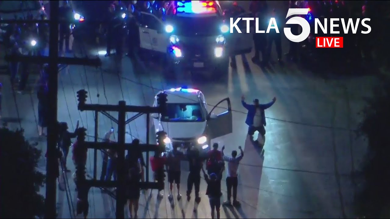 Assault with a deadly weapon suspect detained following pursuit in South L.A.