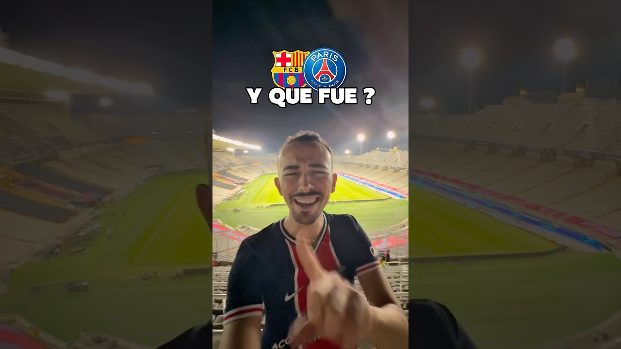 Y QUE FUE ? 🤣 Merci Paris ❤️💙 #psg #fcbarcelona #championsleague #football