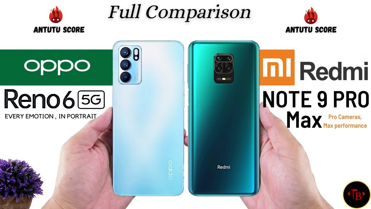 Oppo Reno 6 vs Redmi Note 9 Pro Max - FULL COMPARISON