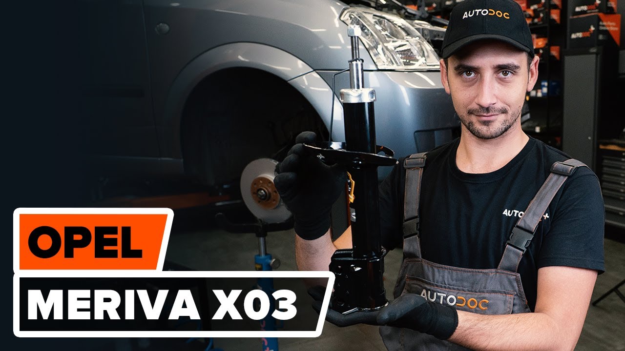 Jak wymienić przód amortyzator w OPEL MERIVA A [PORADNIK AUTODOC]