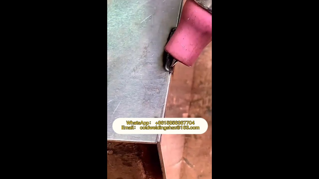 Cold welding machine can weld aluminum plate without deformation and discoloration