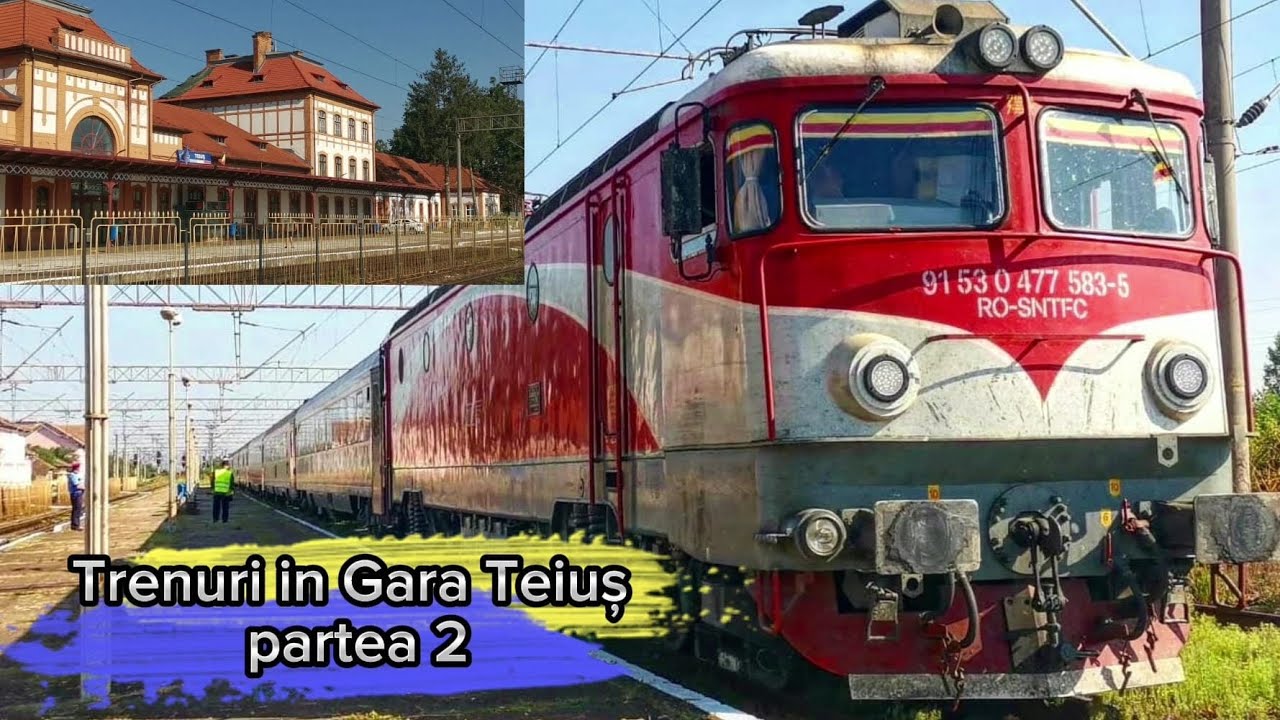 Trenuri în Gara Teius partea 2/Trains in Teius Station part 2.
