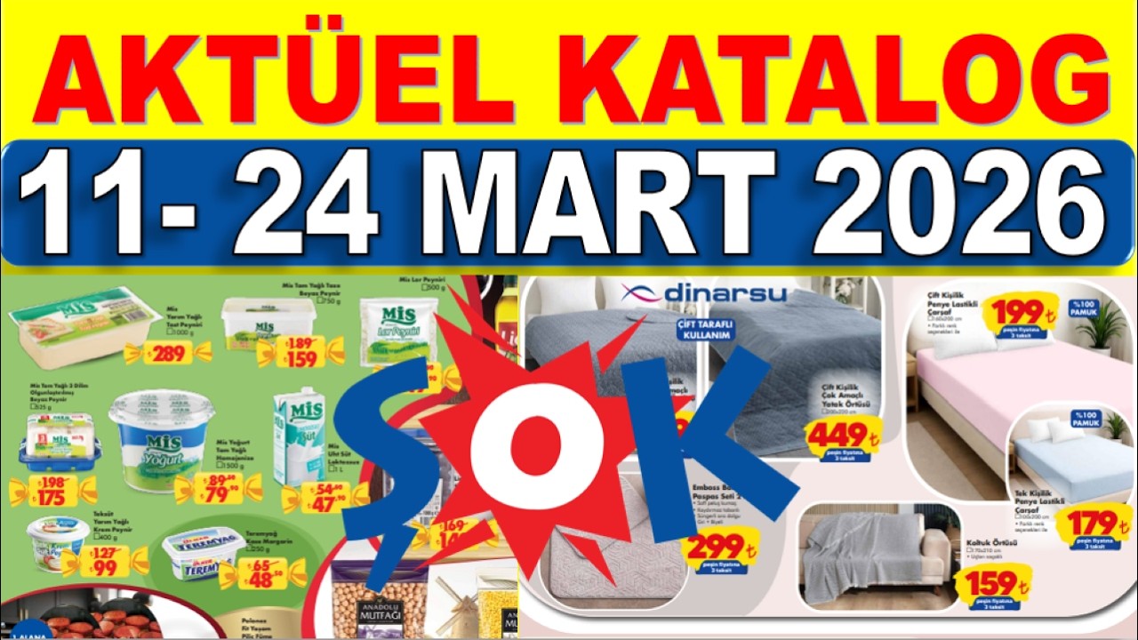 ŞOK 11 MART 2026 KATALOĞU ✅ ŞOK MARKET &Ccedil;ARŞAMBA ✅ AKT&Uuml;EL &Uuml;R&Uuml;NLER | RESMİ KATALOG