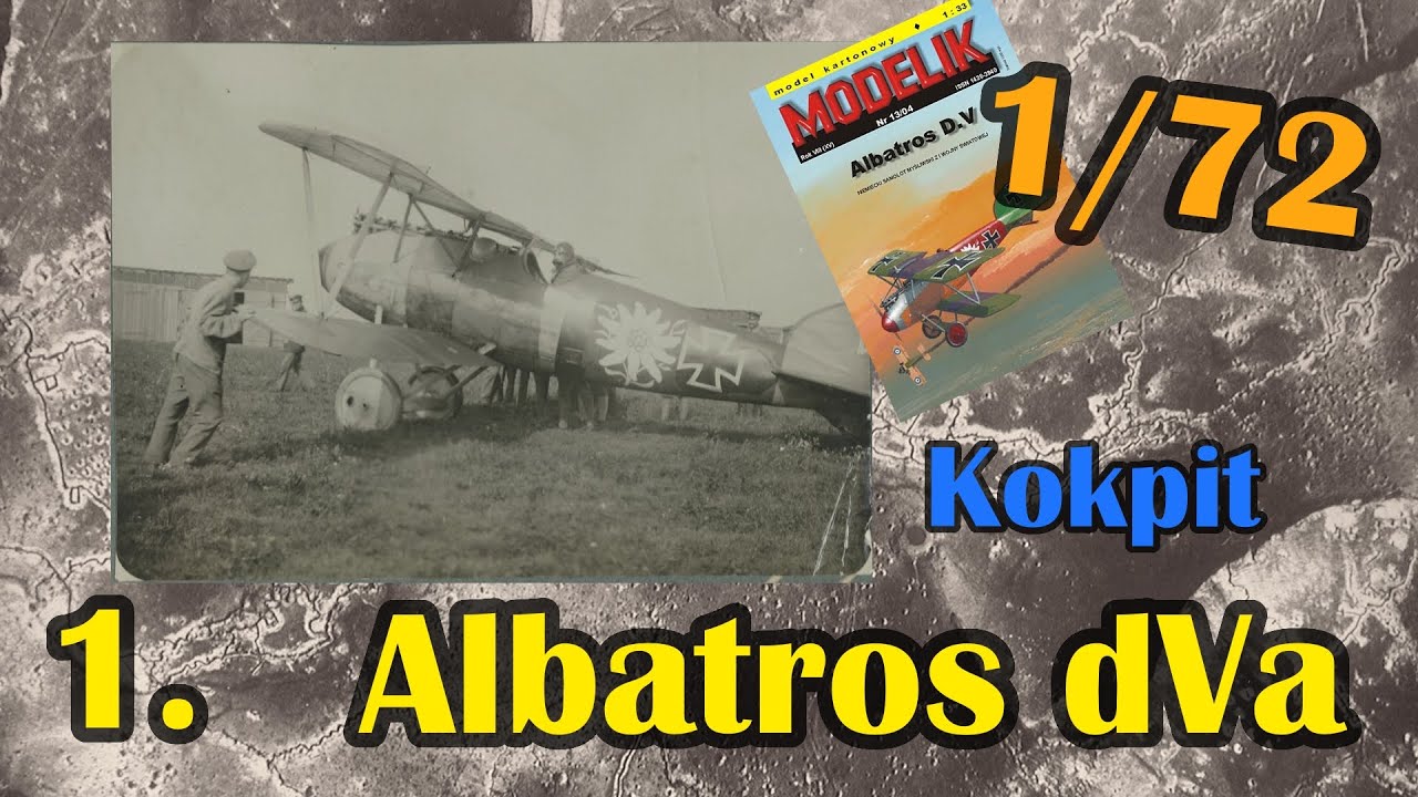 Albatros dVa 1/72 - Modelik - e1: kokpit