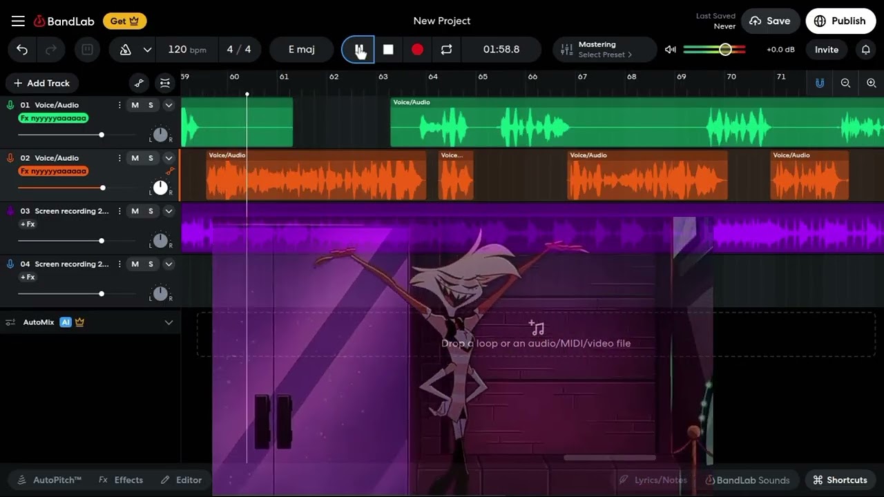 #hazbinhotel #huskerdust #loserbaby #cover #songcover #fyp #viral #foryou #foryoupage 