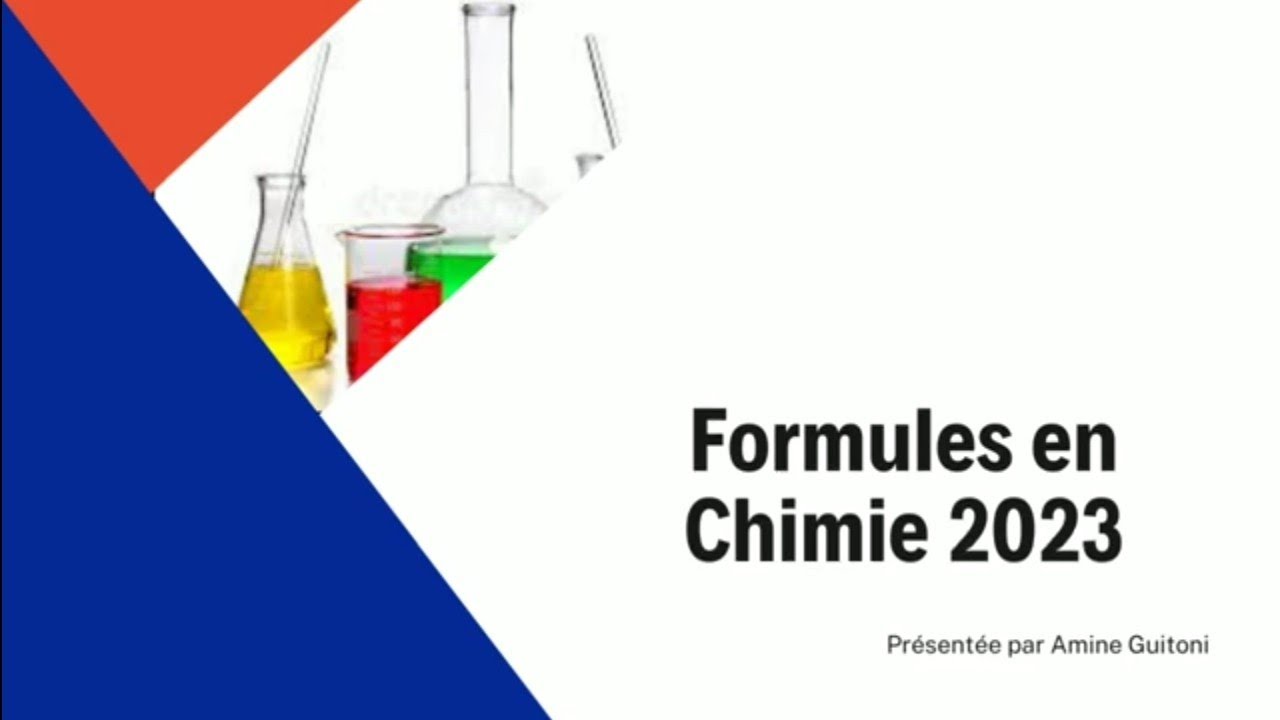 Expressions de chimie : La conductance d'une solution