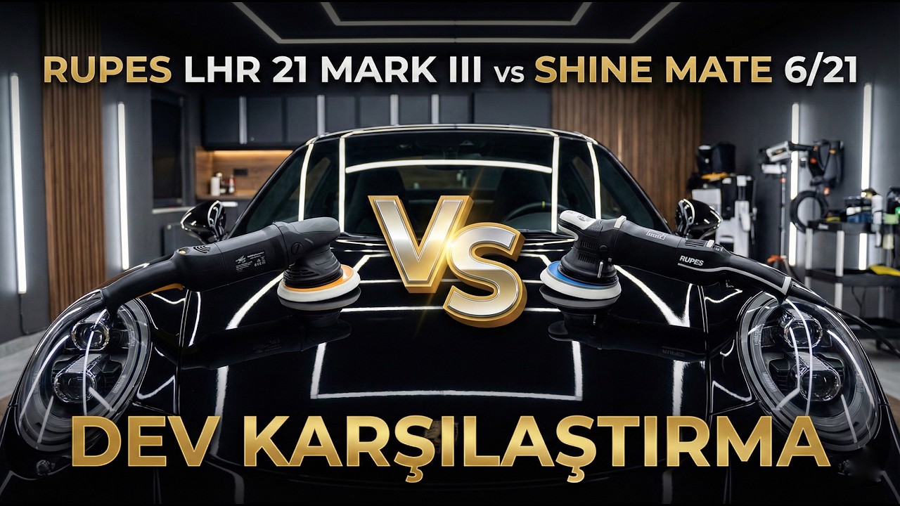 Rupes LHR 21 Mark lll  vs  Shine Mate 6/21 Karşılaştırma