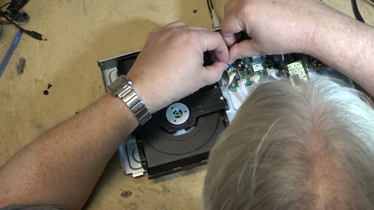 Philips DVD player No disc is displayed