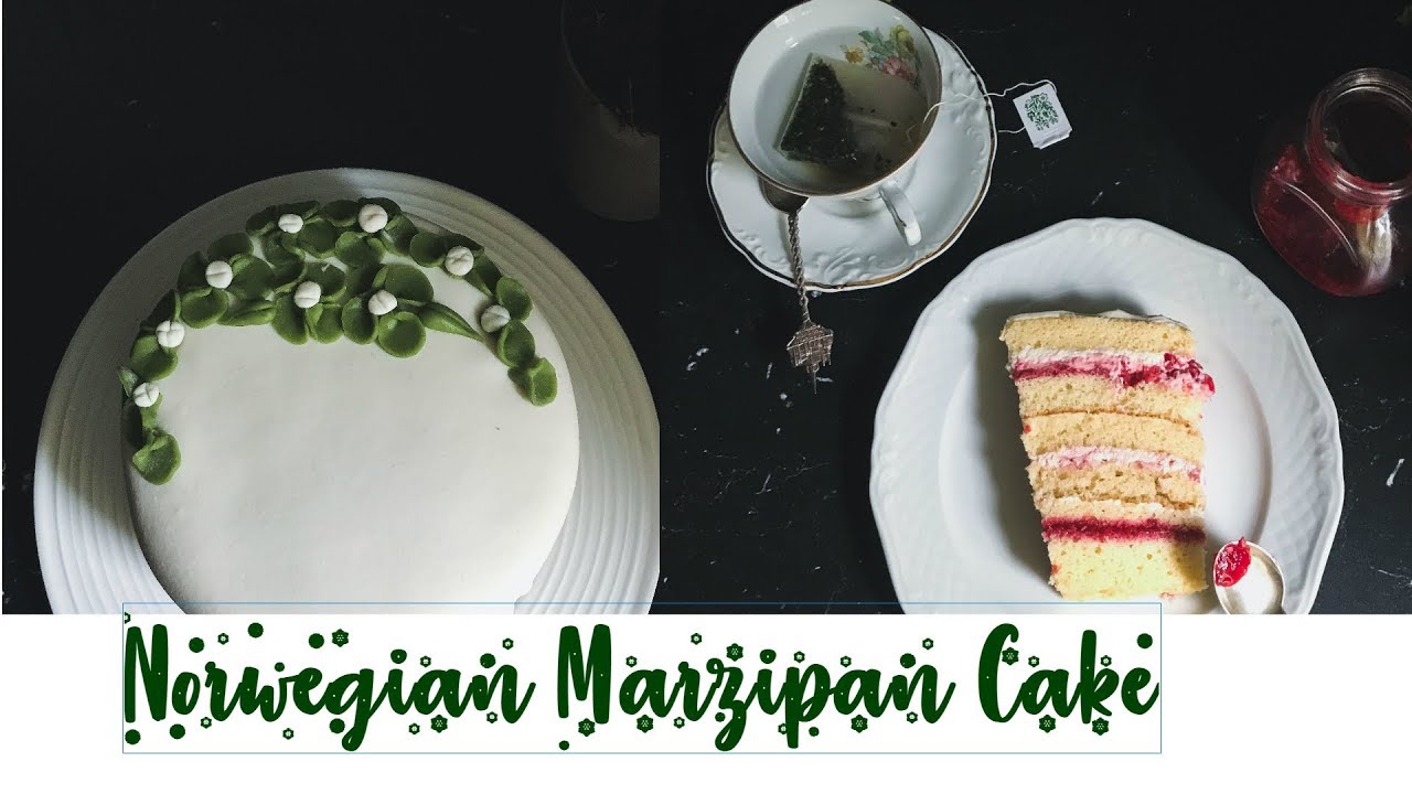 Norwegian Marzipan Cake | Norsk Marzipan Kake