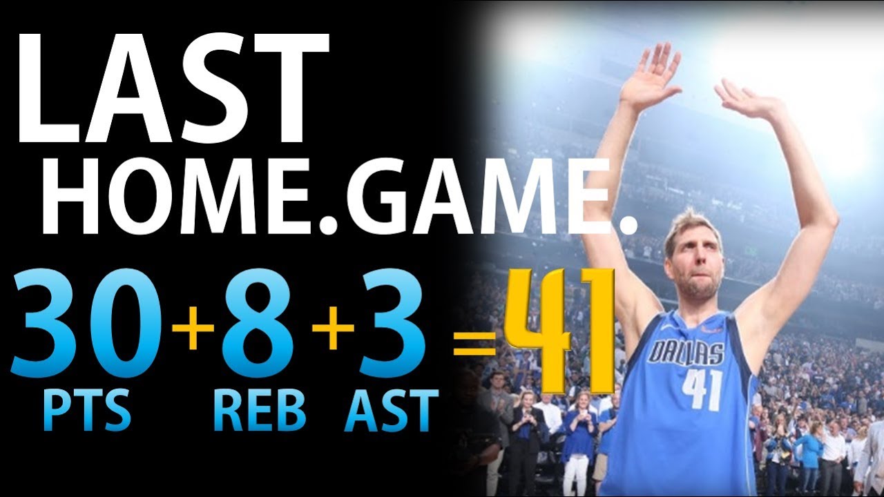 Dirk Nowitzki LAST HOME GAME 30 Pts Full Highlights, Tribute & Speech - Dallas Mavs - 9.4.19
