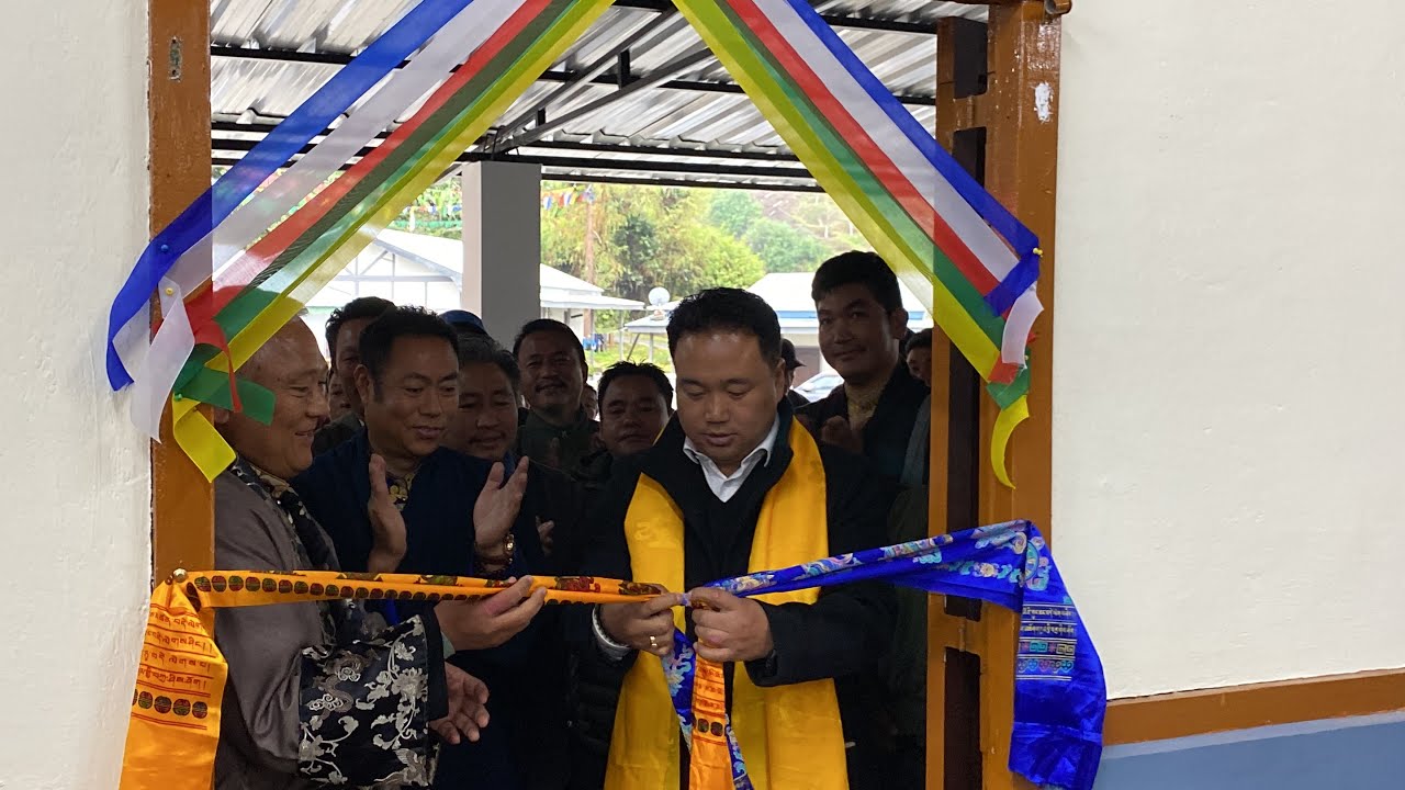 A proud moment as Hon’ble MLA Tsetan Chombay inaugurates Tenzingang community facilities.#thankyou