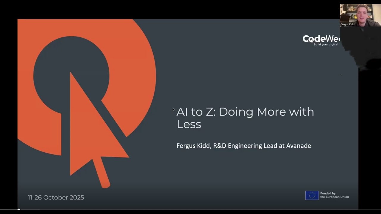 AI to Z: Doing More with Less | EU Code Week Lightning Talk