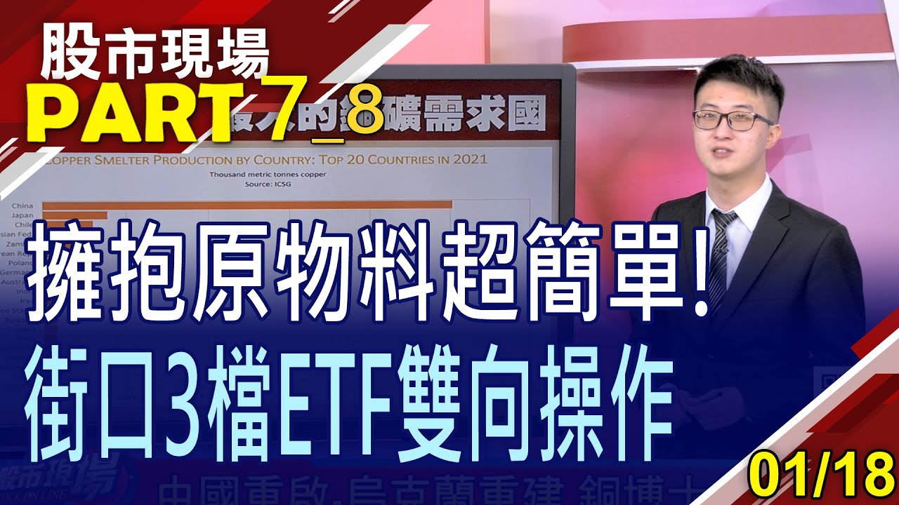 【經濟衰退困難重重 商品投資機會滿滿?小資族錢進原物料 3檔ETF門檻超低!多空雙向操作?】20230118(第7/8段)股市現場新春特別節目*鄭明娟(街口曹君龍)