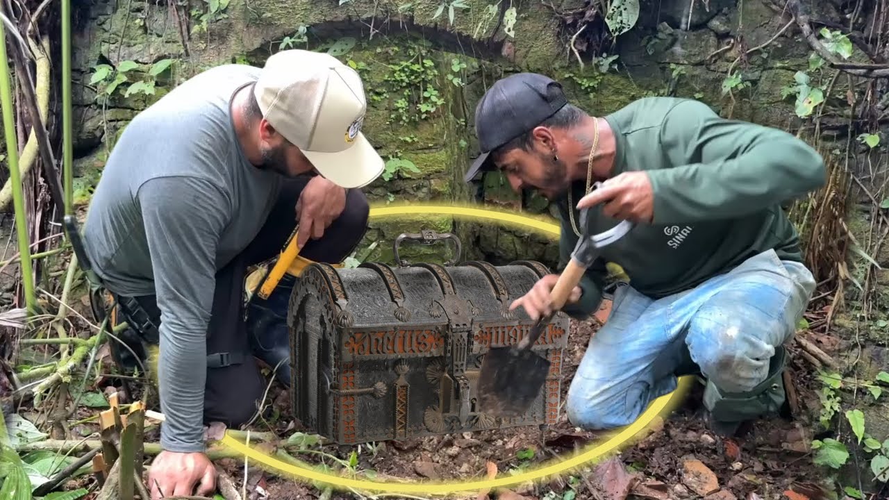 Tesouro enterrado na ru&iacute;na abandonada!