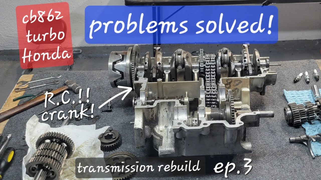 HONDA CB 862cc SOHC engine rebuild - Cases spilt and Problems Found - ep.3