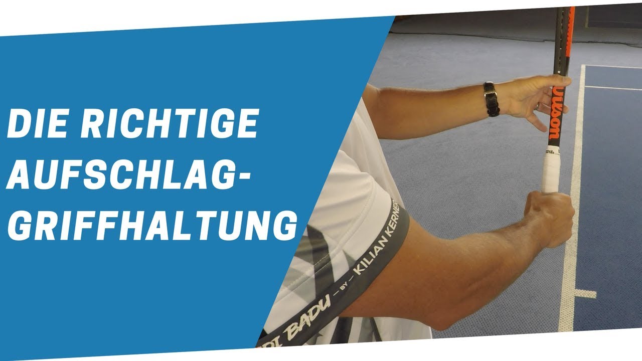Tennis Aufschlag Griffhaltung - So findest du den richtigen Aufschag-Griff