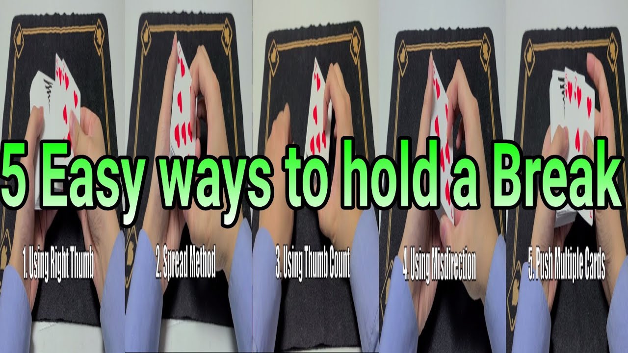 Pinky Break Tutorial - 5 EASY ways to hold the Break!!! [Jeff Lee the Card Lover]