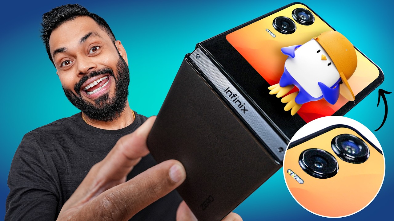 Infinix Zero Flip Unboxing & First Look ⚡The Best Flip Phone @₹44,999*!?