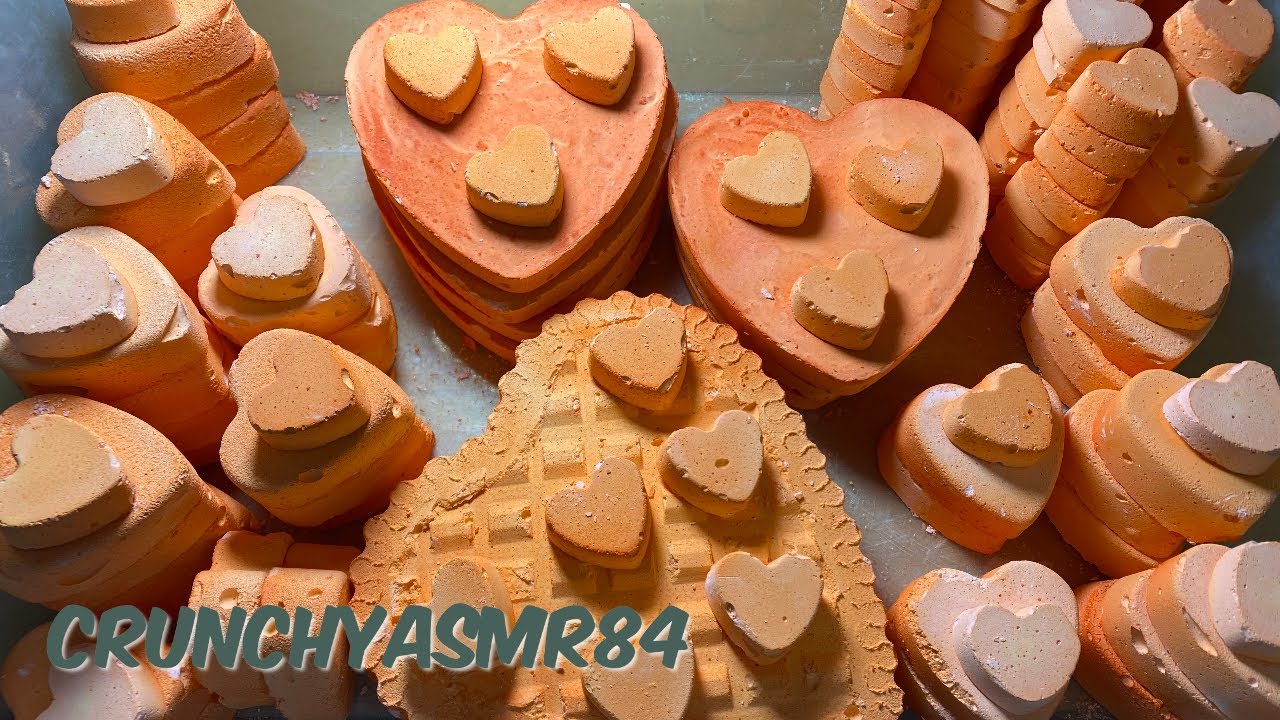 100 Gym Chalk Heart Crush | Sleep Aid | Oddly Satisfying | ASMR