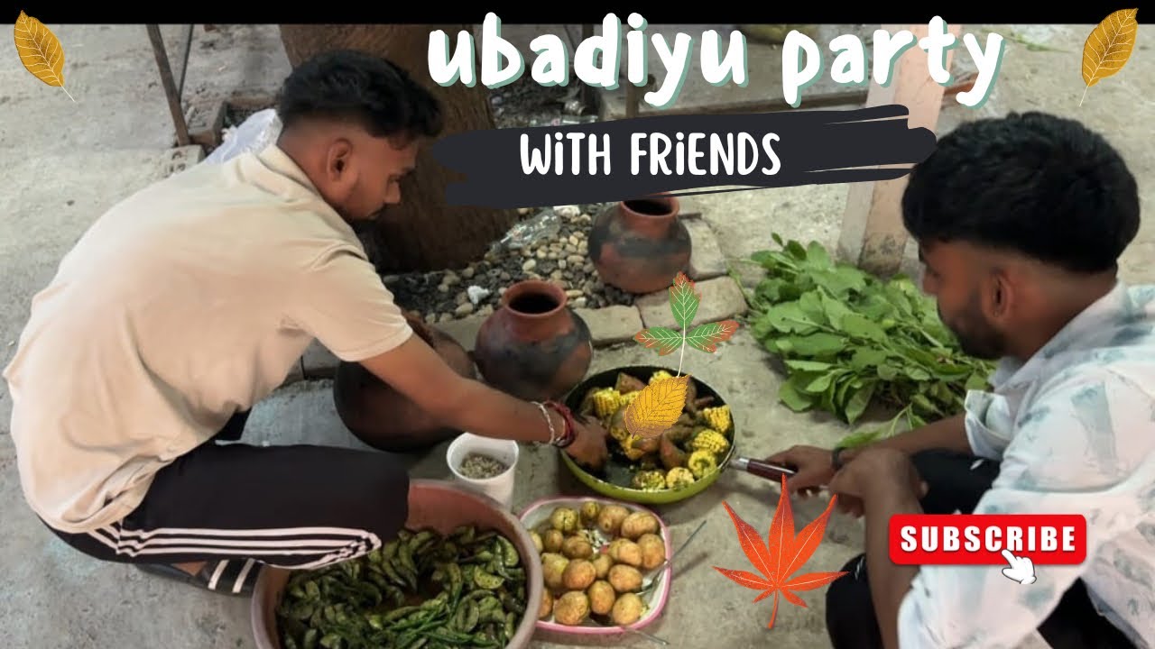 Friends ke sath ubadiyu party 😍😋 || vlog Day 09 || challenge 365days daily uploaded vlog.#tranding 