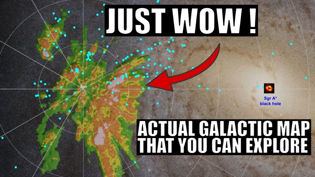Mind Blowing Galactic Map of The Milky Way Is Now Available: 40,000 Light Years Across