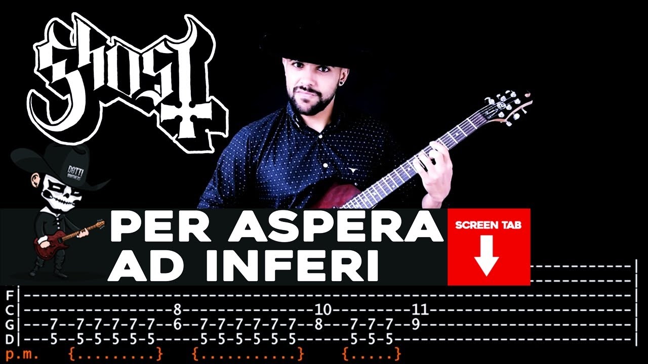 【GHOST】[ Per Aspera Ad Inferi ] cover by Masuka | LESSON | GUITAR TAB