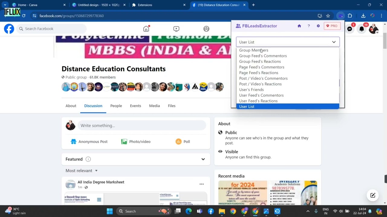 Facebook Data Extractors|FB Group Extractor|Facebook Lead Extractor | Update version 2024
