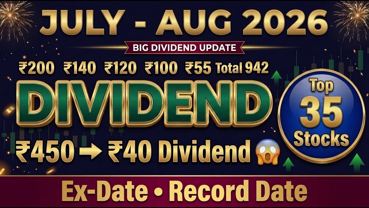 Upcoming Dividend Stocks July & August 2026 | Top 35 Dividend Shares | High Dividend Yield